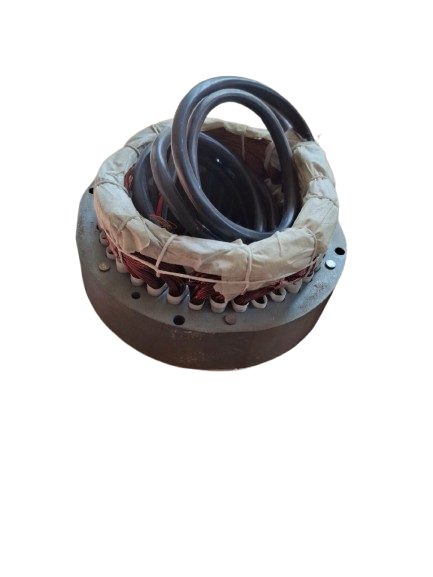 Stator with copper winding and slot insulation for cooler motor