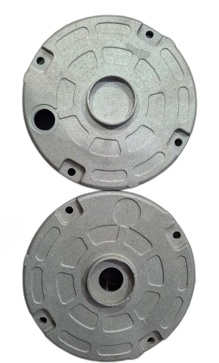 H-Frame 139 dia motor end shield pair, die-cast aluminium, machined bearing seat